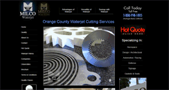 Desktop Screenshot of milcowaterjet.com